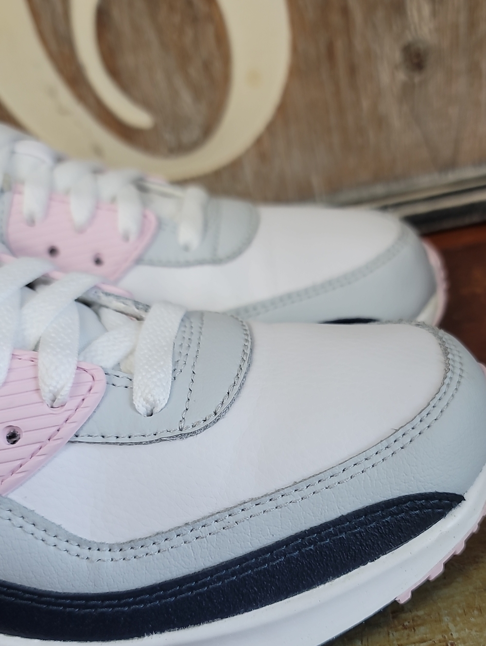 🔥 Nike Air Max 90 LTR "Pink Foam/Armory Navy" Wmns 7 Great Cond! Fast Shipping - Picture 14 of 16